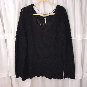 Free People Black Sweater